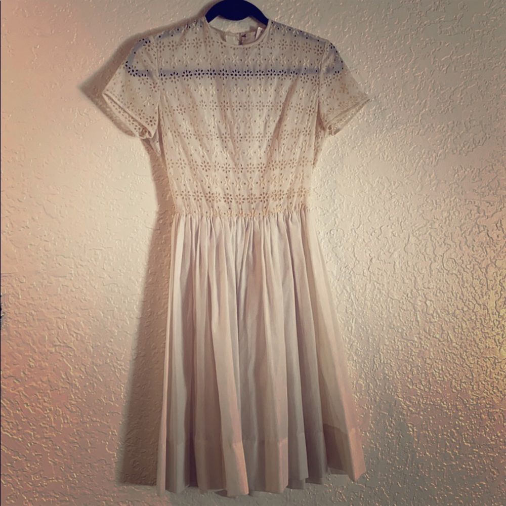 Vintage eyelet midi dress